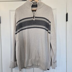 Men's Beige and Gray Sweater